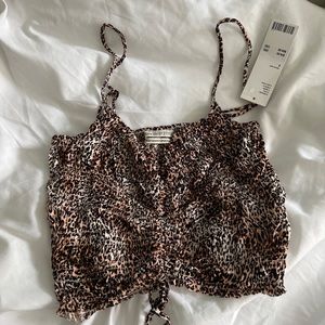 urban outfitters cheetah top
